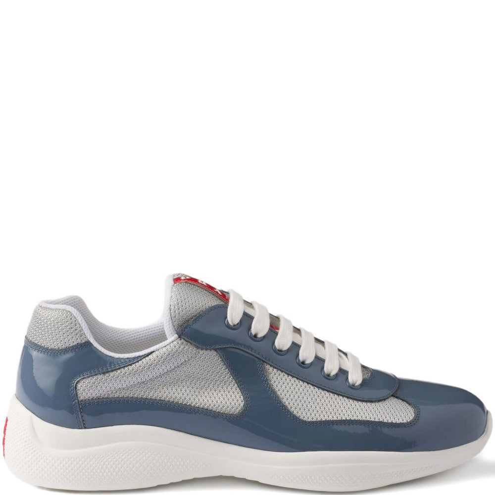 patent leather and technical fabric America's cup sneakers